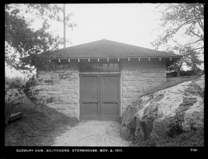 Sudbury Department, Sudbury Dam, Storehouse, Southborough, Mass., Nov. 2, 1915