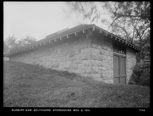 Sudbury Department, Sudbury Dam, Storehouse, Southborough, Mass., Nov. 2, 1915