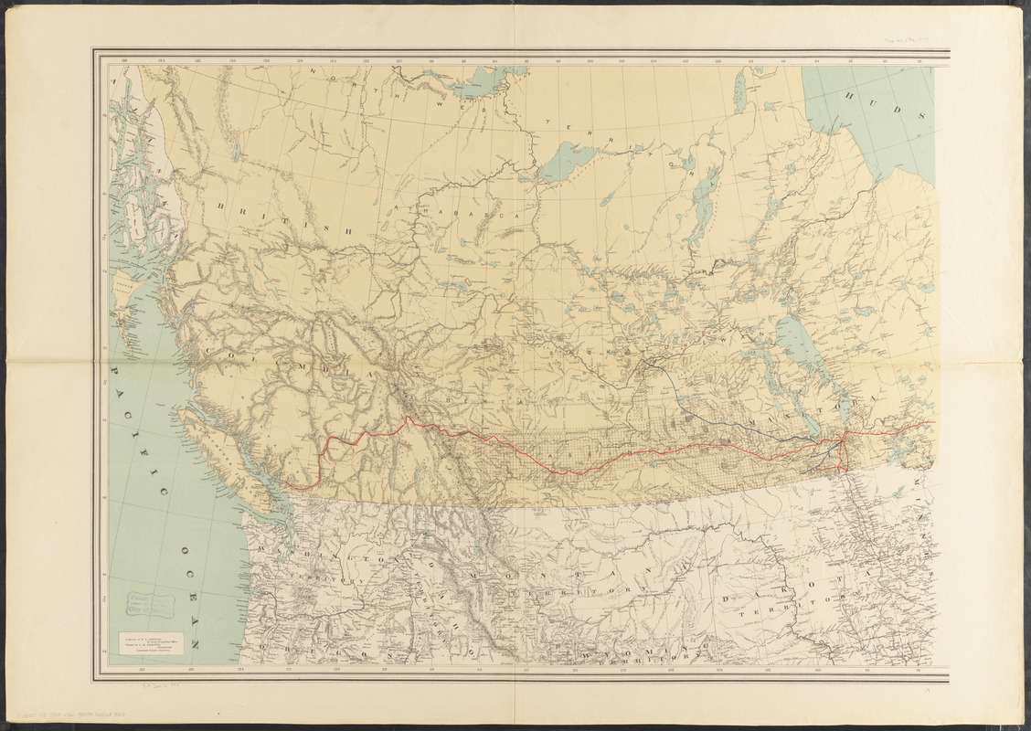 Map shewing the railways of Canada, to accompany annual report on railway statistics 1884