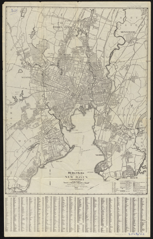 The Price & Lee Co's map of the city of New Haven, Connecticut