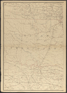 Post route map of the state of Arkansas and of the Indian Territory, with adjacent portions of Mississippi, Tennessee, Missouri, Kansas, Texas and Louisiana