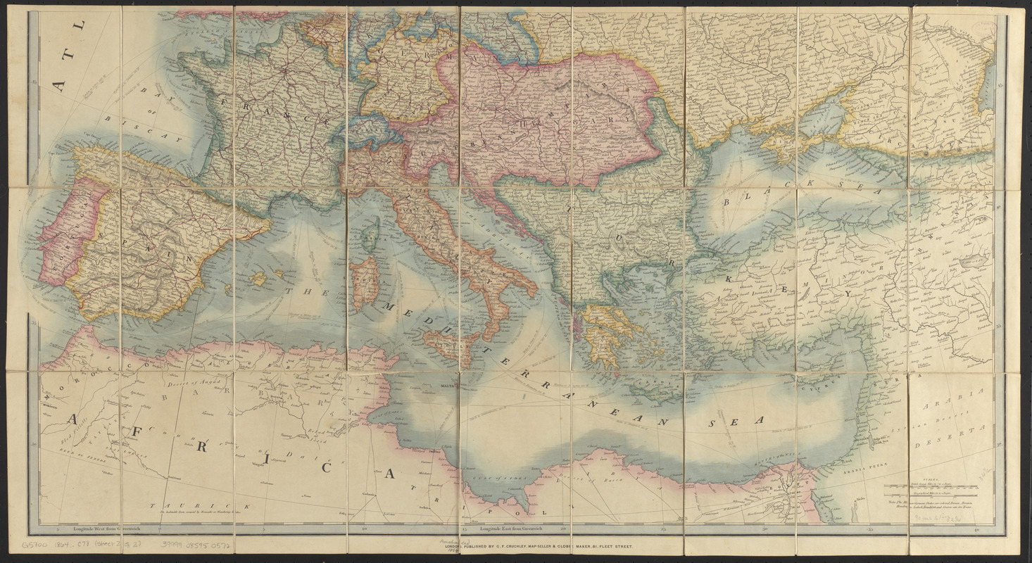 A new map of Europe, exhibiting its natural and political divisions