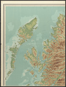 Orographical map of Scotland