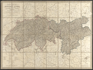 General-reise-karte von der Schweiz und Tyrol mit Vorarlberg und einem beträchtlichen theile der angränzenden länder, besonders von Ober-Italien