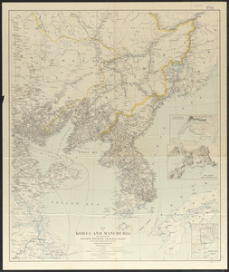 Map of Korea and Manchuria