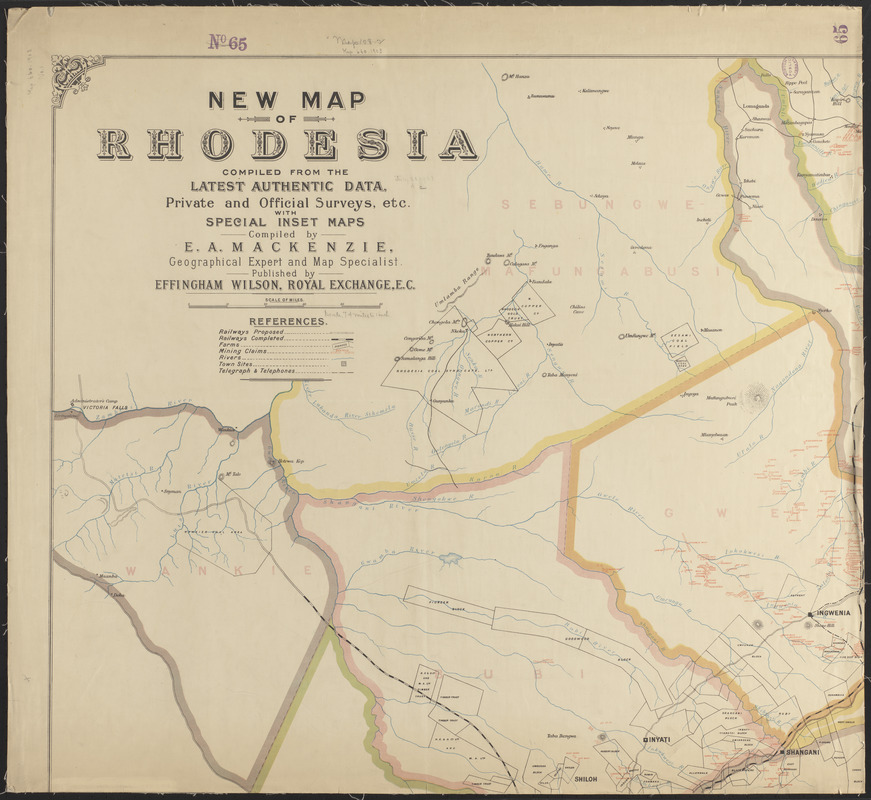 New map of Rhodesia