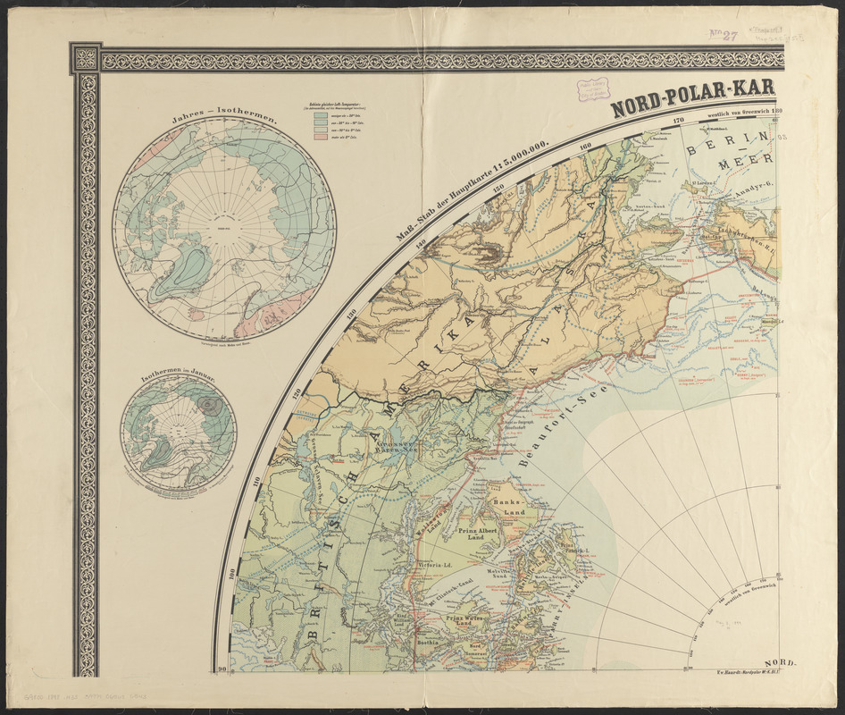 Nord-Polar-karte