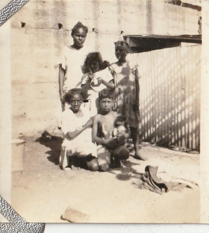 Group of young children, Probably in Haiti - Digital Commonwealth