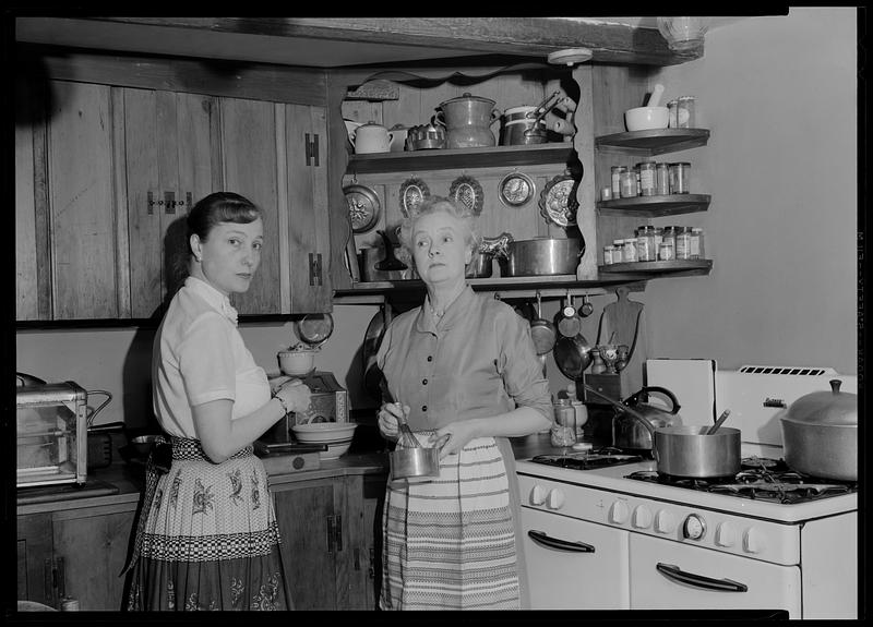 Omelette Making, Mrs. Chamberlain and Narcisse