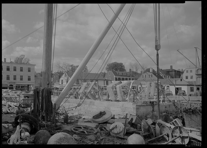 Marblehead, boatyard clutter