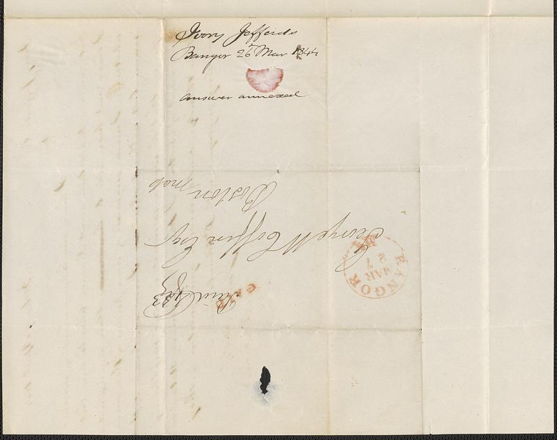 Ivory Jefferson to George Coffin, 26 March 1844 - Digital Commonwealth