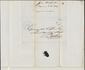 John W. Proctor to George Coffin, 3 February 1847