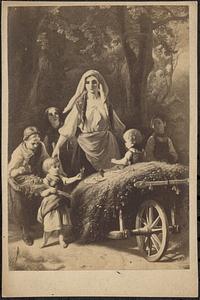 A woman and five children