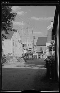Glover Street and the boatyards, Marblehead