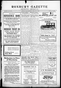 Roxbury Gazette and South End Advertiser, February 11, 1922