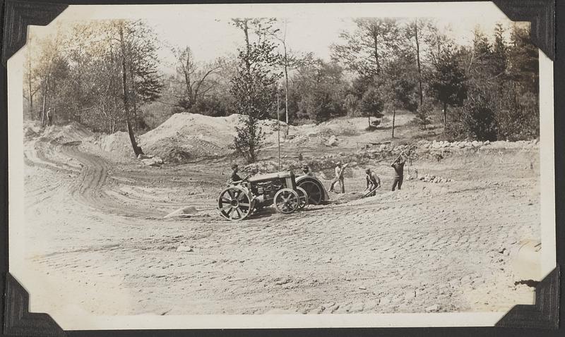 Excavating with tractors