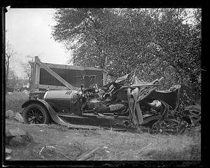 Wrecked car