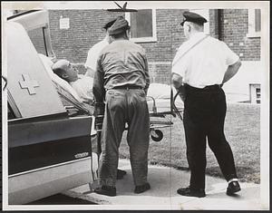 Court appearance on stretcher