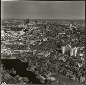 Aerial photograph of Boston