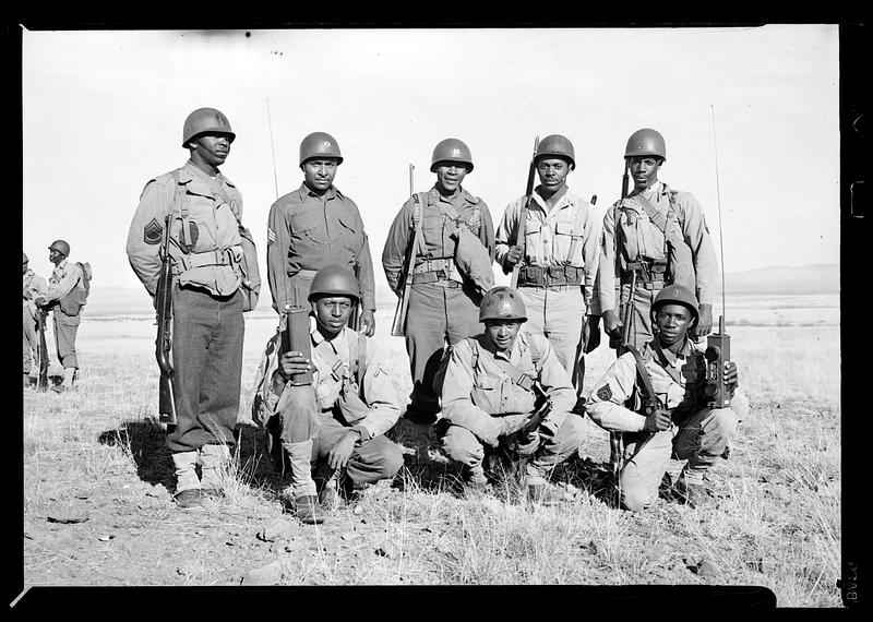 C.O. and enlisted men of Co. "F" 372nd Infantry