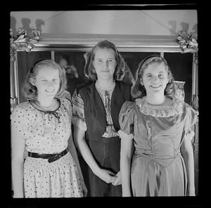 Woman with two young girls