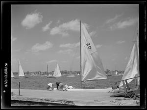 Marblehead (marine), "at the floats"