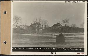 Charles E. Martin, house, barn, henhouse, Rutland, Mass., Jan. 30, 1934
