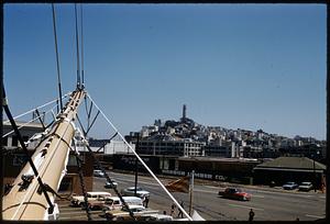 View of Coit Tower from the Balclutha, San Francisco