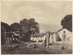 View of unidentified village, India
