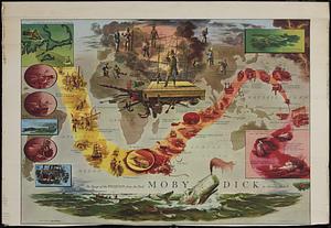 The voyage of the Pequod from the book, Moby Dick, by Herman Melville