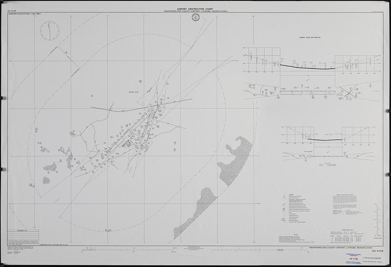Airport obstruction chart, OC 5125, Westmoreland County Airport, Latrobe, Pennsylvania
