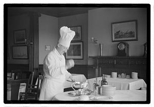 Max Hofer, pres. Of Epicurean Club and chef of the Union Club