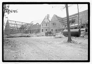 Construction of George Wright Clubhouse, Hyde Park, Boston