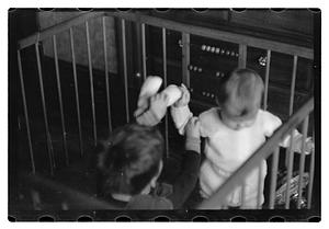 Children in a crib