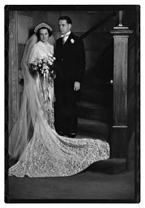Wedding, daughter of Mrs. Richard Howard taken at Presentation Church Oak Sq. Brighton
