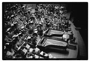Recording "La Mer" for Victor R.C.A., Dr. K & Boston Symphony Orchestra, also recording mch.