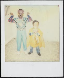 Two children in costumes