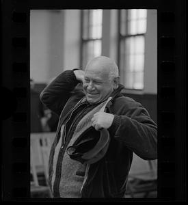 Elderly gentleman at community center, Dorchester