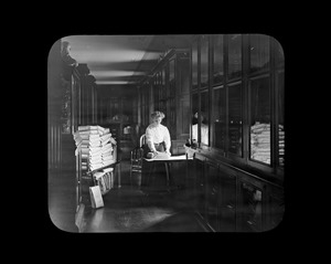 Preparing Books for the Mail, Research Library, Perkins Institution