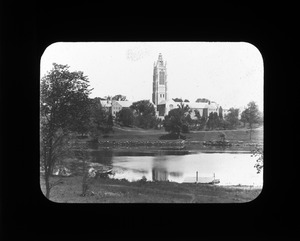 Howe Tower from Charles River, Perkins Institution, 1913