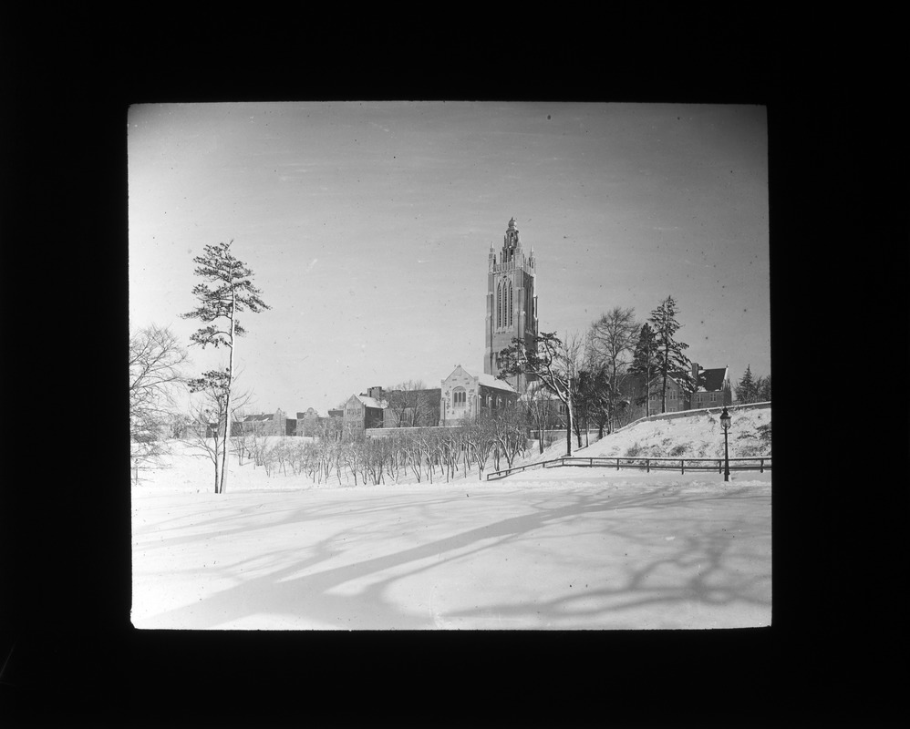 Howe Tower in Winter, Perkins Institution