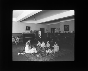 Children with Montessori Material, Perkins Institution