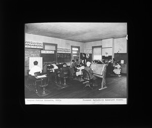 Pioneer Defective Eyesight Class, Boston Public Schools, 1913