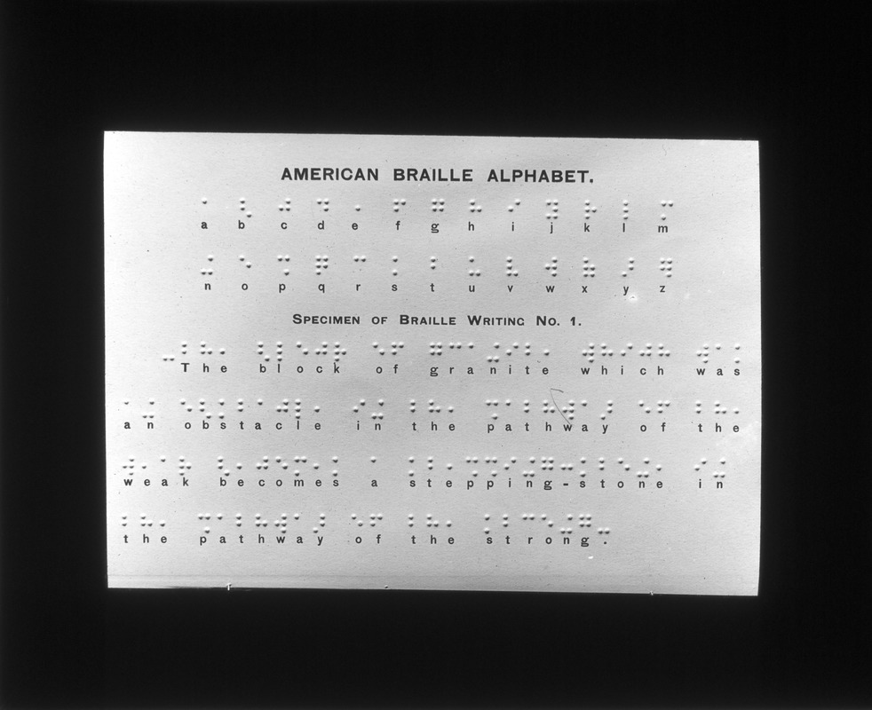 American Braille Alphabet Card