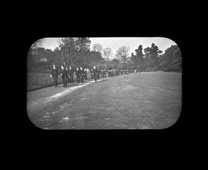 Large Group of Young Men Walking, Unknown School for the Blind