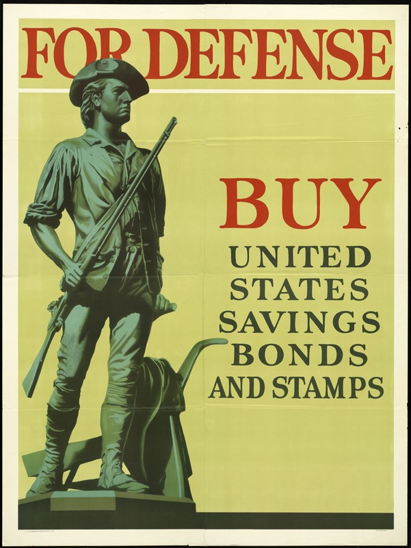 Savings Bonds and Stamps Poster, World War II
