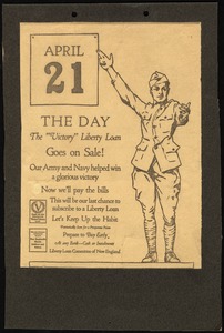 World War I Victory Liberty Loan Newspaper advertisement