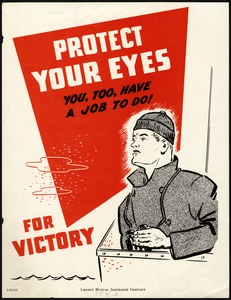 Protect Your Eyes Poster, World War II