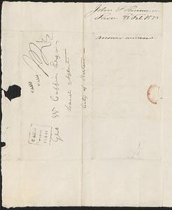 John F. Scamman to George Coffin, 22 February 1833