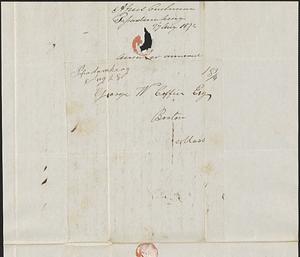 Alfred Cushman to George Coffin, 27 August 1834